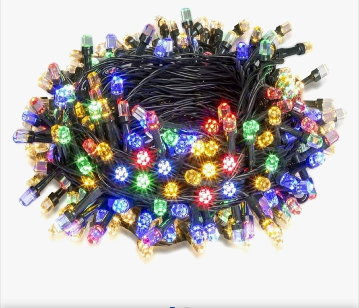 Instalatie decorativa, 200 Led, 30M, Becuri Hexagonale, Multicolor,
