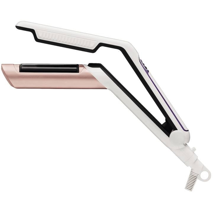 Aparat de stilizat, Volum, 170 grade, Nano Ceramic, Alb/Roz