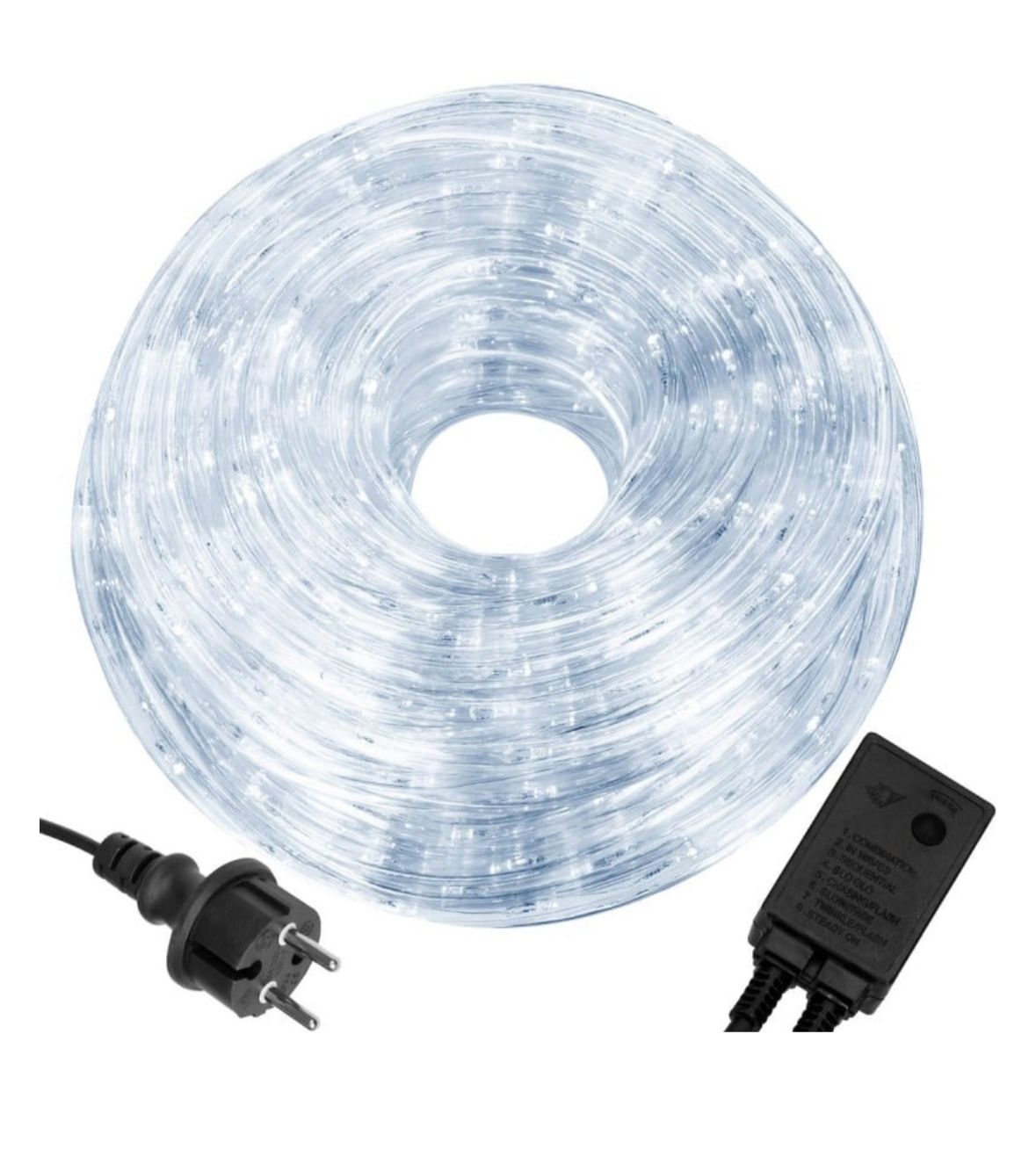 FURTUN LED 20 M ALB RECE +STARTAR