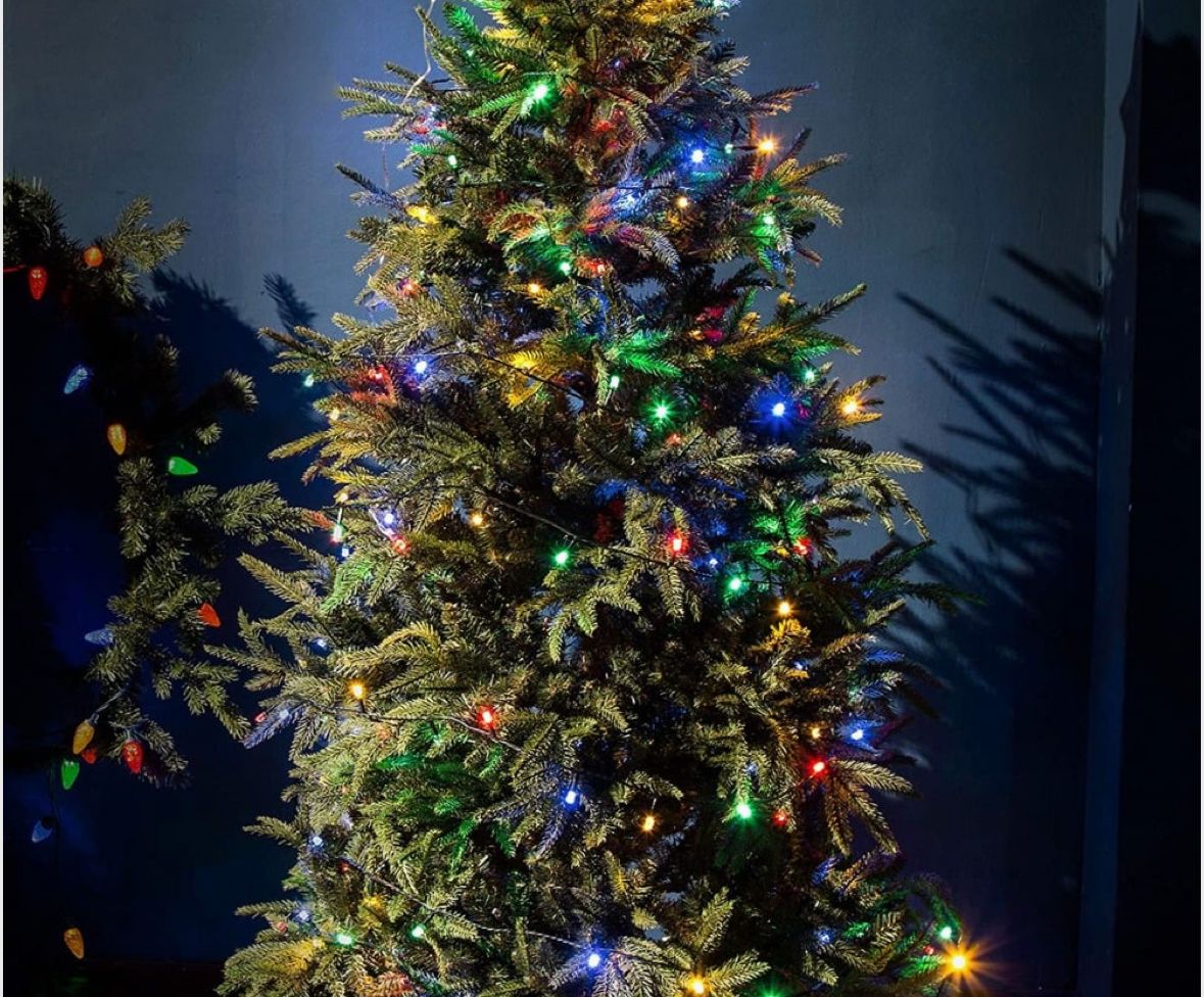 Instalatie decorativa, 200 Led, 30M, Becuri Hexagonale, Multicolor,