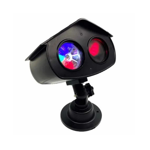 Proiector dublu LED, fulgi de nea colorati, 5W