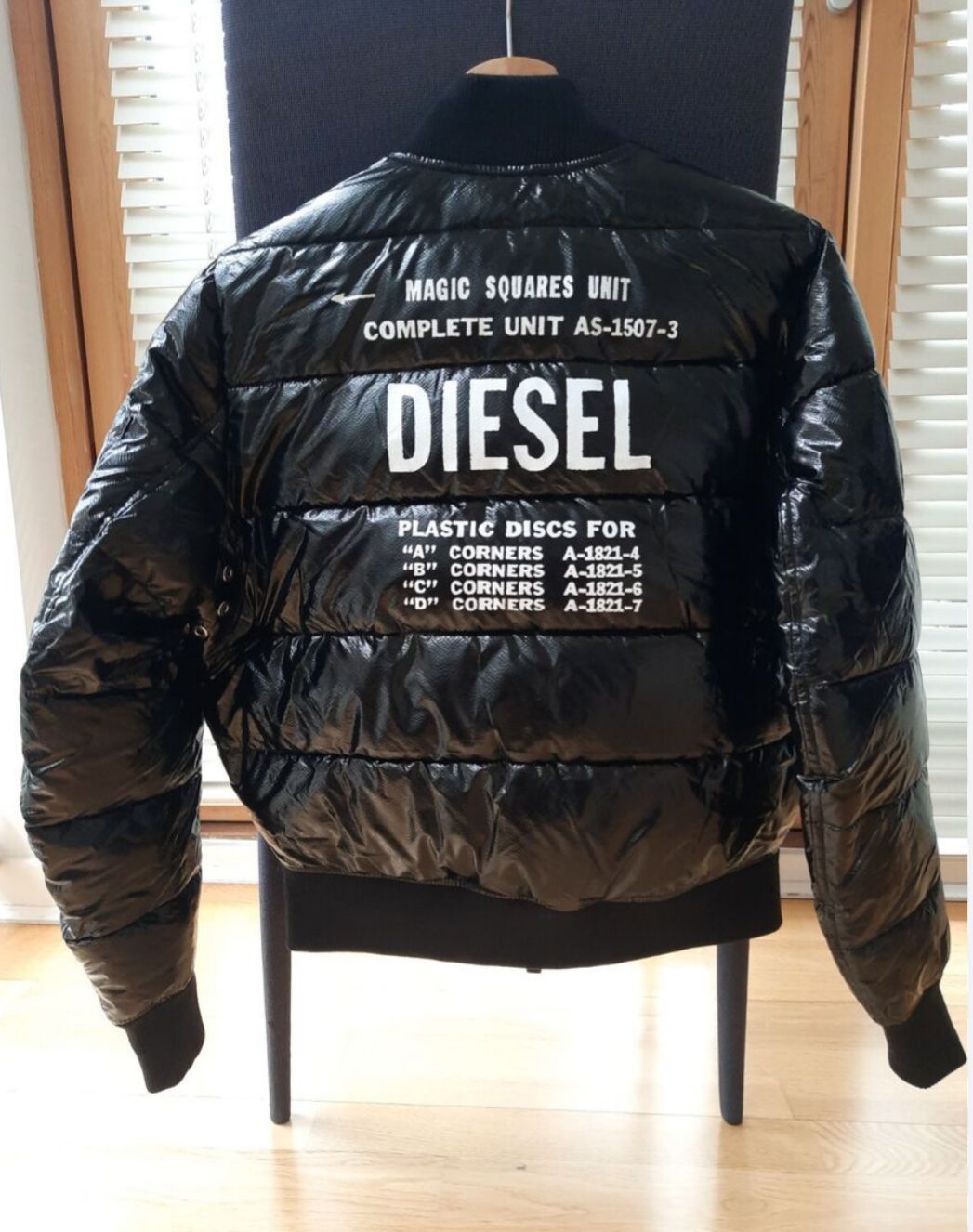 DIESEL Geaca unisex Poliamida neagra M