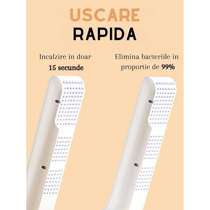 Uscator incaltaminte antibacterian, Electric si Inteligent, Sterilizant, Dezodorizant, Dezumidificator, Timer, Multifunctional si Portabil, Alb