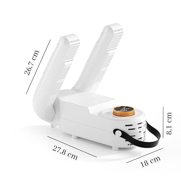 Uscator incaltaminte antibacterian, Electric si Inteligent, Sterilizant, Dezodorizant, Dezumidificator, Timer, Multifunctional si Portabil, Alb