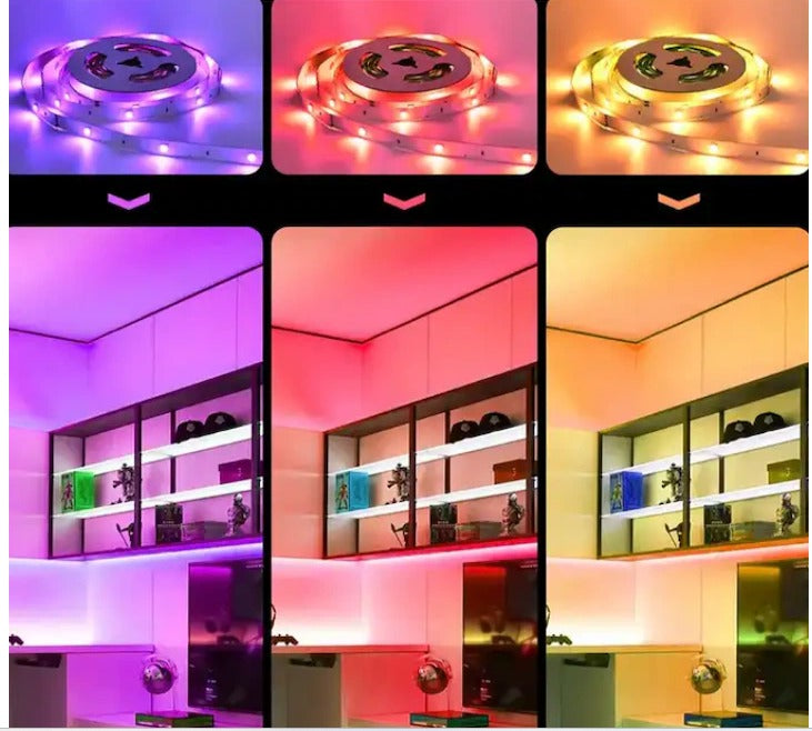 Banda led 20M, 16 Moduri, 6 Culori, Interior/Exterior