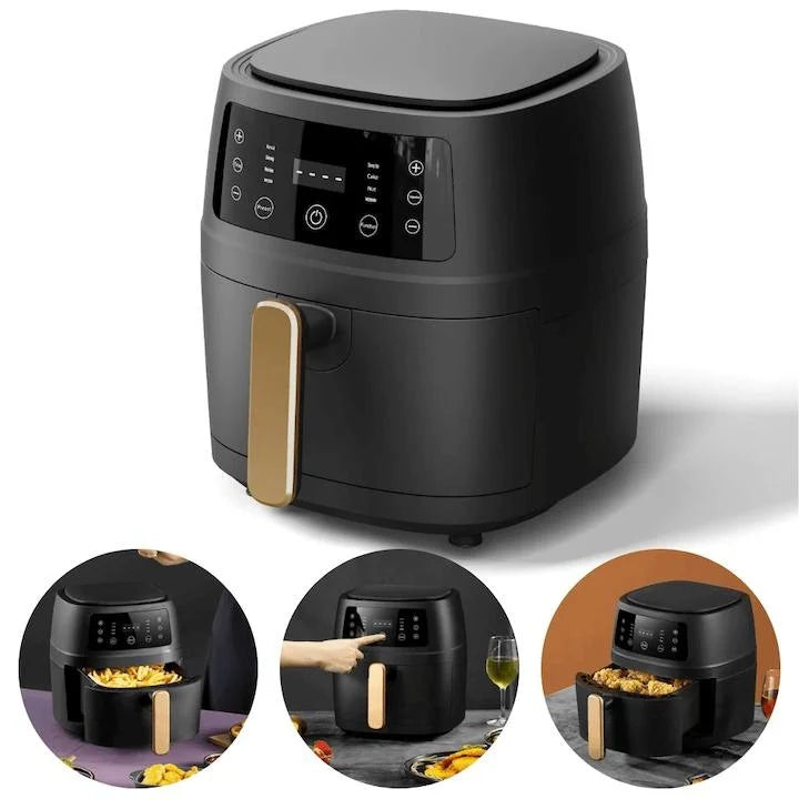 Friteuza Smartix Smart 8L, 2400W, Negru