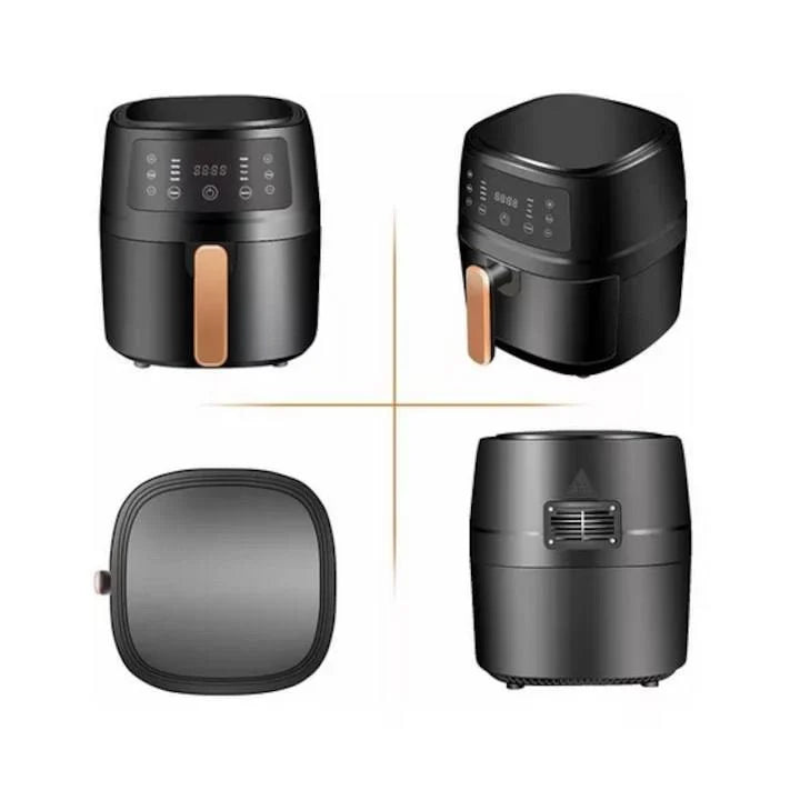 Friteuza Smartix Smart 8L, 2400W, Negru