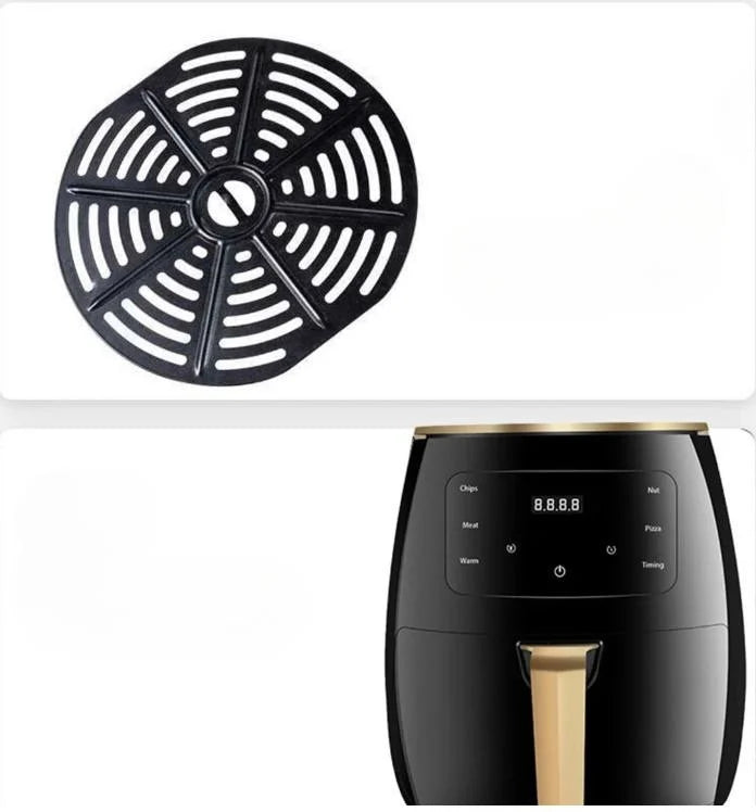 Friteuza cu aer cald fara ulei, Air Fryer 8 functii, Capacitate 6L, Display digital, 2400W