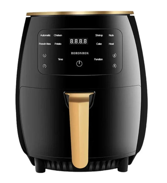 Friteuza cu aer cald fara ulei, Air Fryer 8 functii, Capacitate 6L, Display digital, 2400W