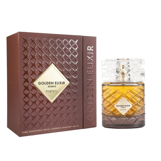 Extrait de Parfum Golden Elixir Reserve, Riiffs, Unisex- 100ml