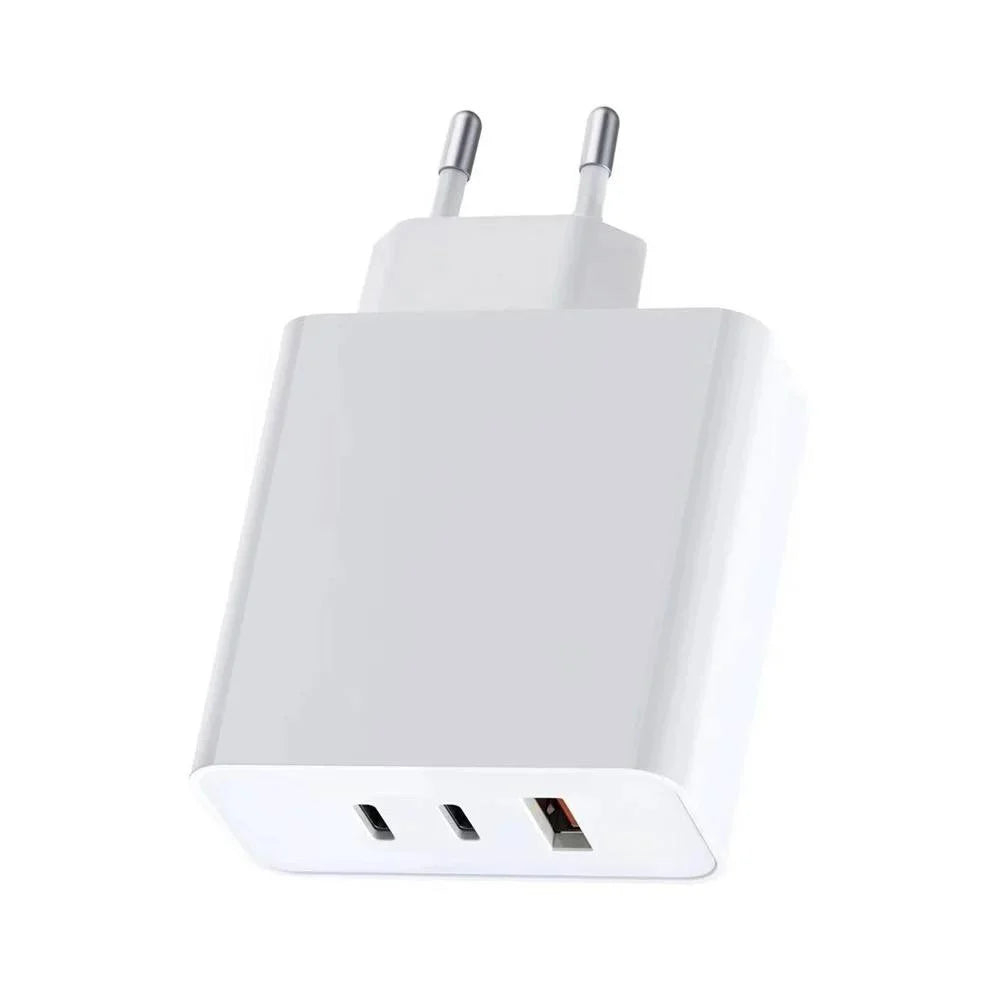 Incarcator Smartix Original, Incarcare rapida 65W, 3 Porturi, 2x Type-C 1x USB-A, Alb